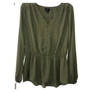 Worthington Tall Peplum blouse
